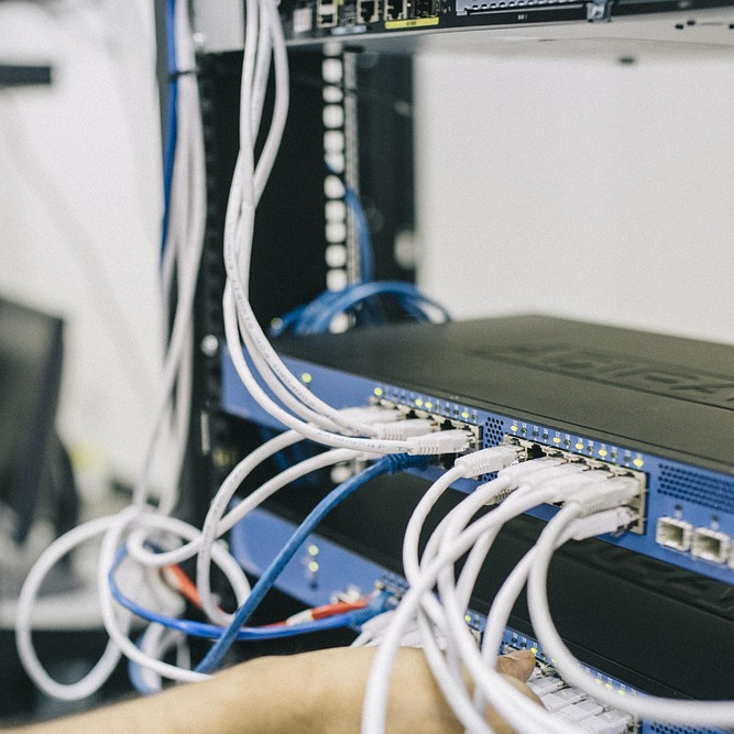 network server rack cables